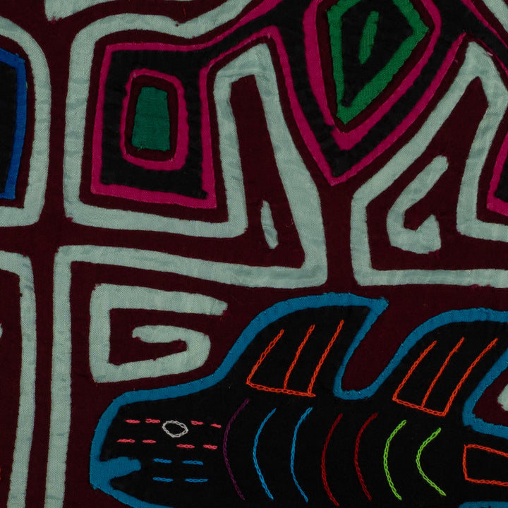 Classic Burgundy And Blue Fish Mola