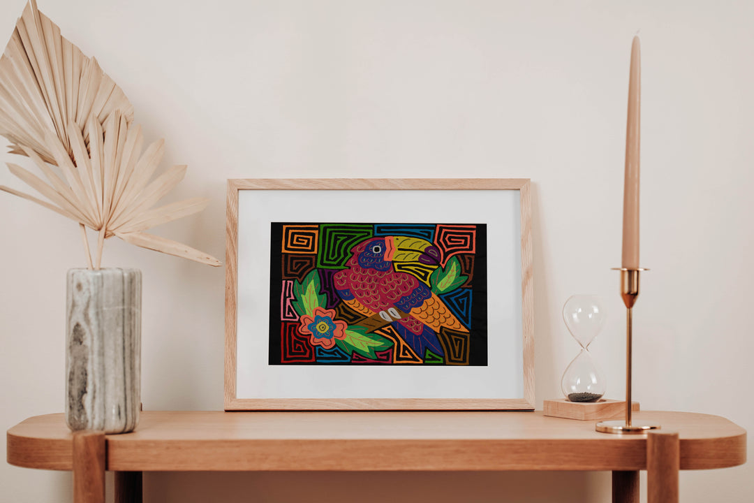 Fantasy Red Blue And Orange Toucan Bird Mola