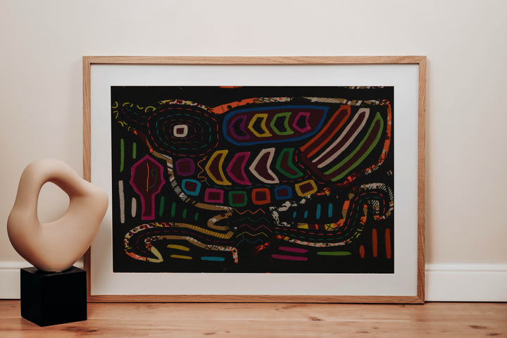 Vintage Rainbow Fancy Bird Mola