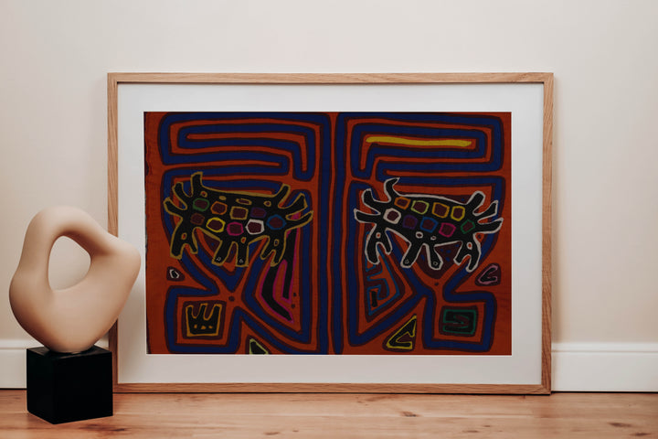 Traditional Orange And Blue Weird Crab Mola