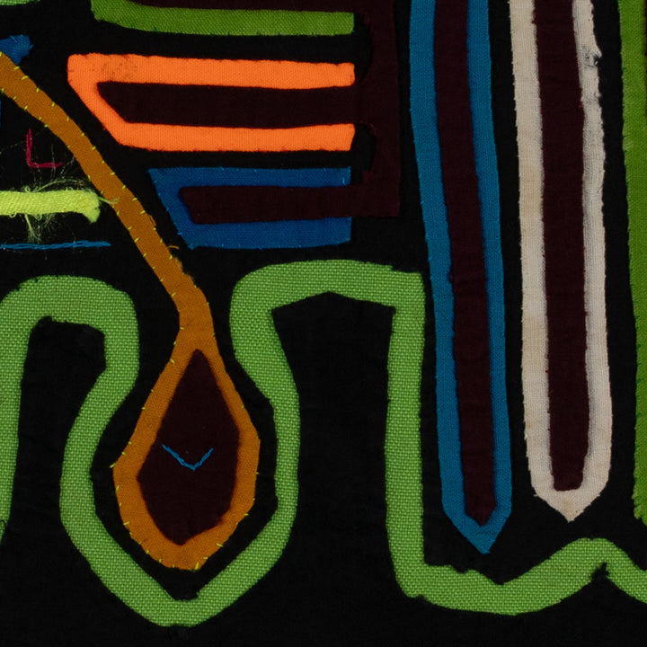 Classic Black And Green Jungle Bird Mola