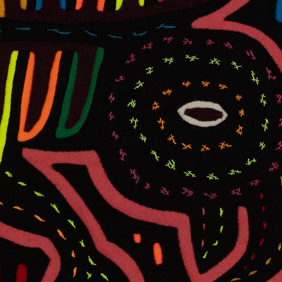 Black And Peach Bird On The Wing Mola