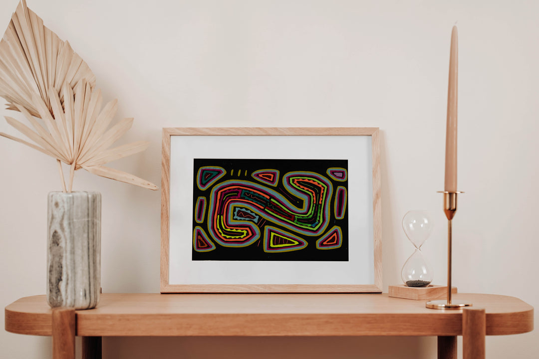 Rainbow Colors Classic Design Psychedelic Mola