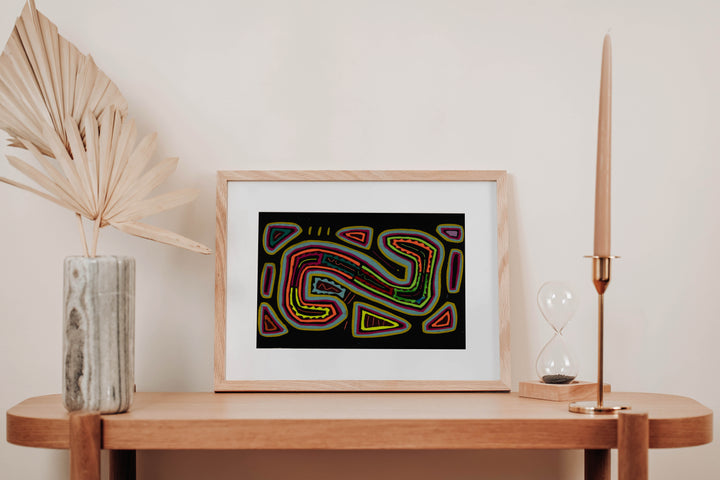 Rainbow Colors Classic Design Psychedelic Mola