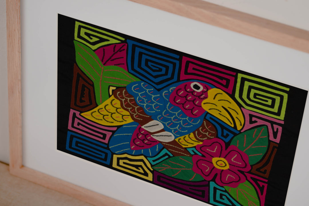 Fantasy Blue Yellow And Green Toucan Bird Mola