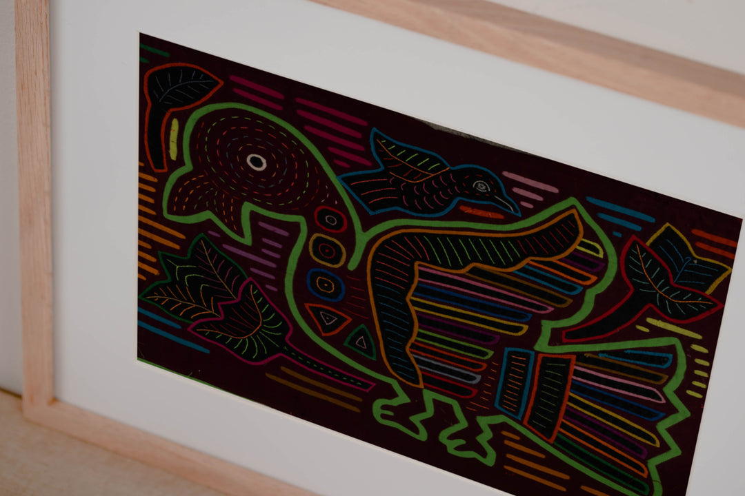 Classic Burgundy And Green Duck Mola