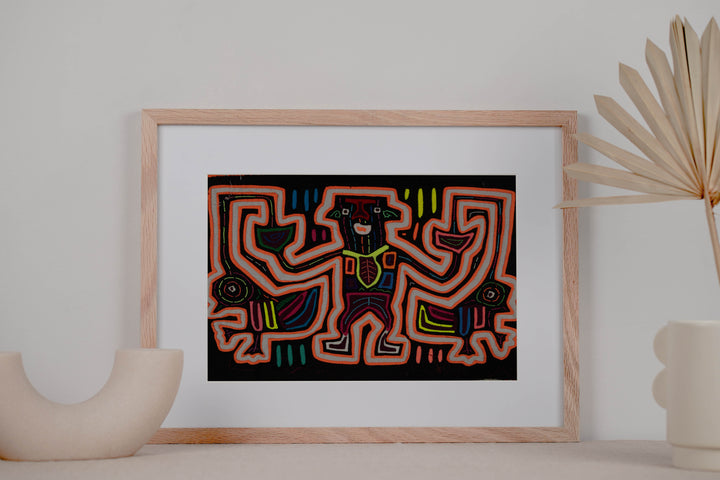 Classic Black White And Orange Chick On A String Mola