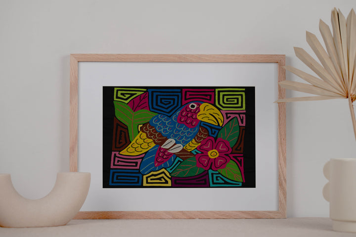 Fantasy Blue Yellow And Green Toucan Bird Mola