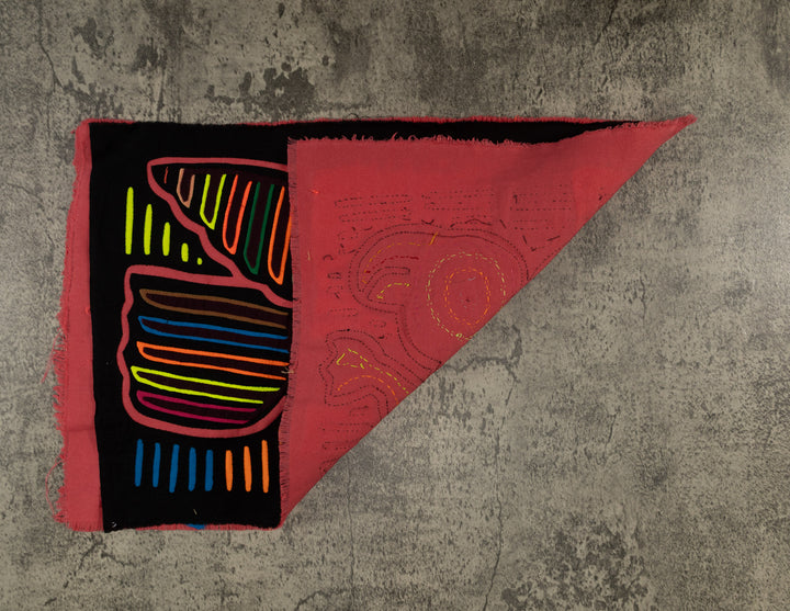 Black And Peach Bird On The Wing Mola