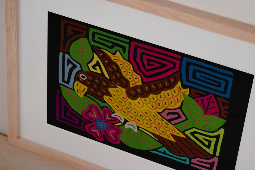 Fantasy Yellow And Brown Jungle Bird Mola