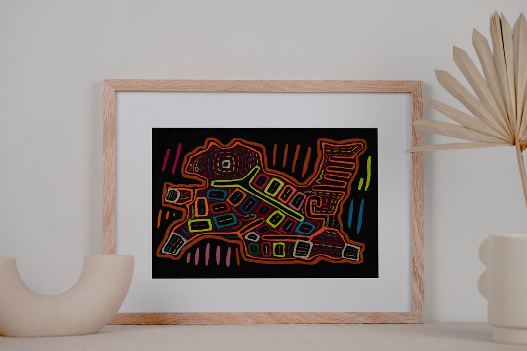 Neon Orange Psychedelic Puppy Dog Mola