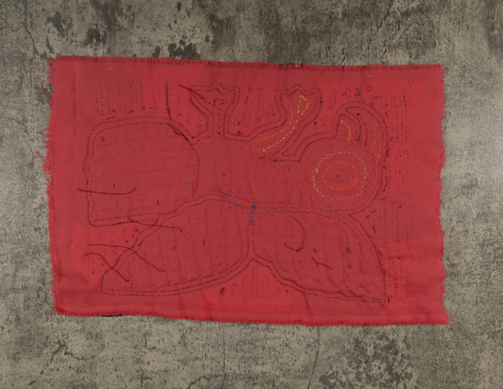 Black And Peach Bird On The Wing Mola