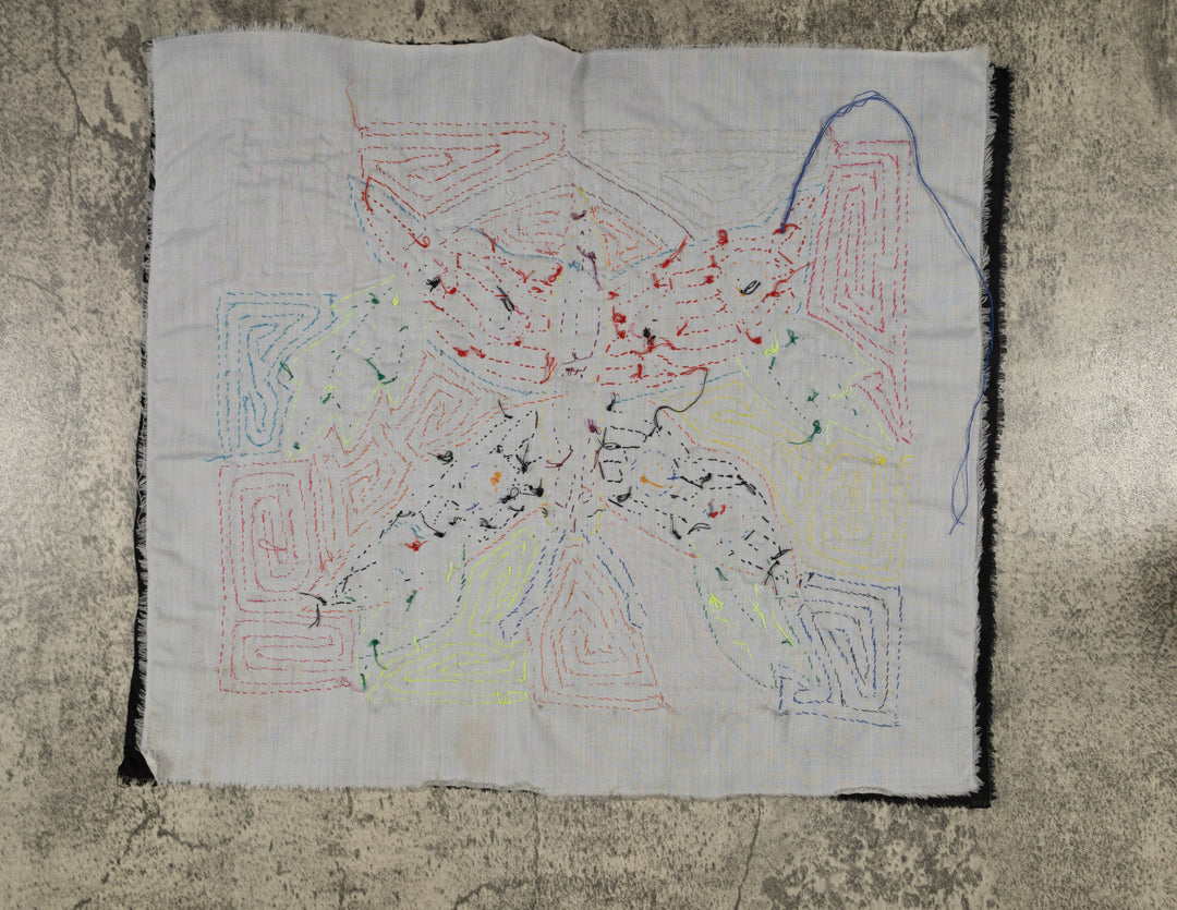 Yellow Jungle Morpho Butterfly with Leaves Mola