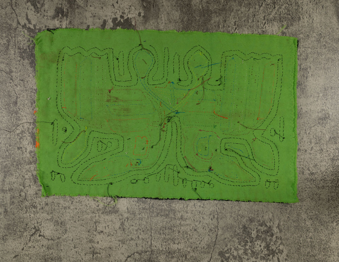 Classic Black And Green Jungle Bird Mola