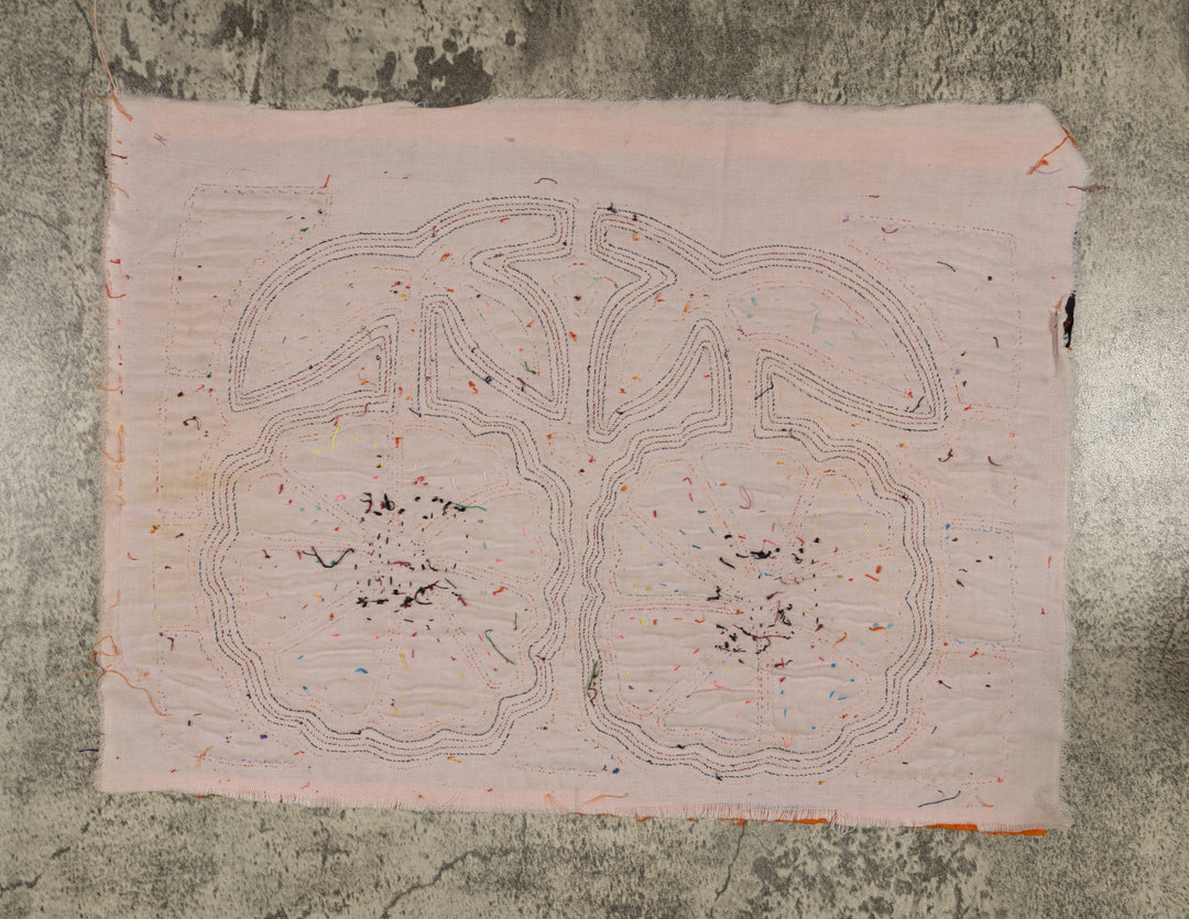 Traditional Orange And Yellow Sunflower Mola