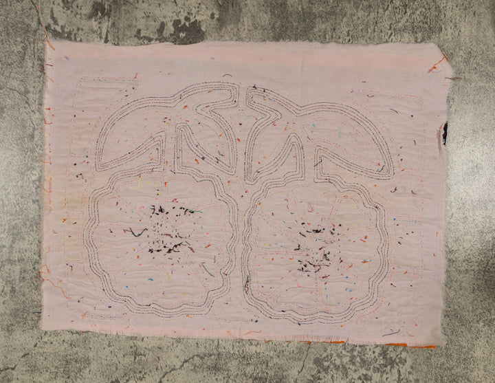 Traditional Orange And Yellow Sunflower Mola