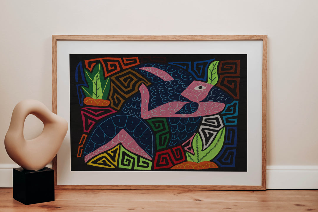 Fantasy Pink And Blue Dolphin Mola