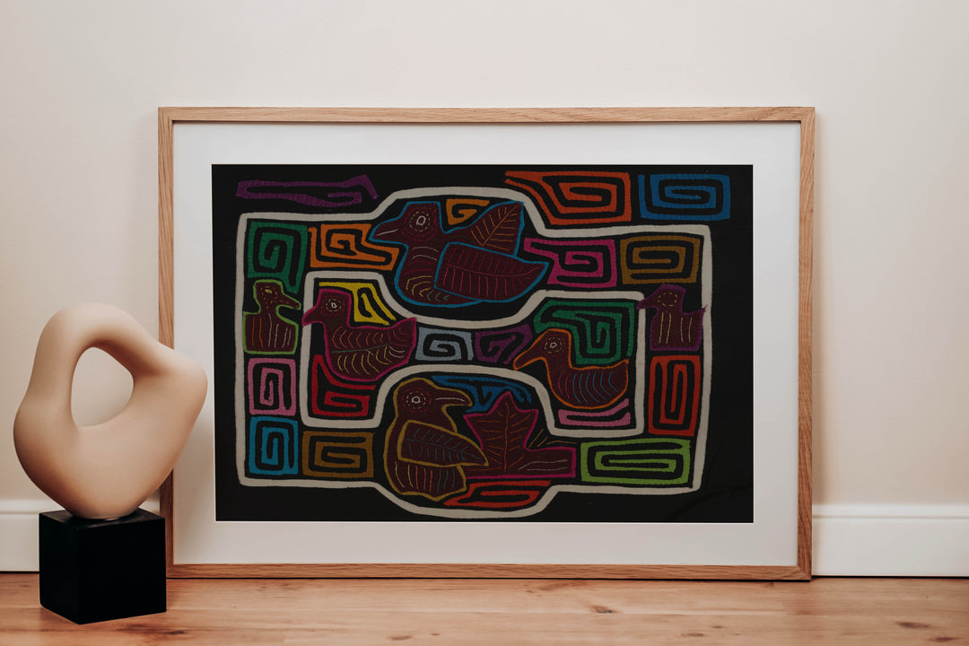 Traditional Multi-Color Ducks Galore Mola