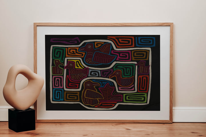 Traditional Multi-Color Ducks Galore Mola