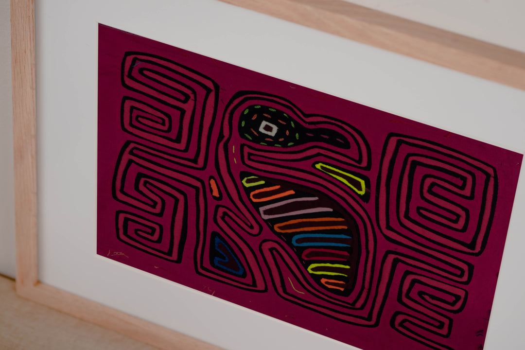 Traditional Pink Rainforest Bird Mola