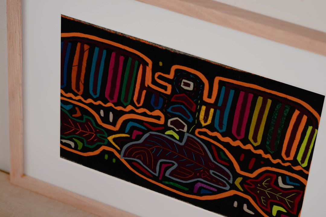 Neon Orange Broad Wing Kinkfisher Bird Mola