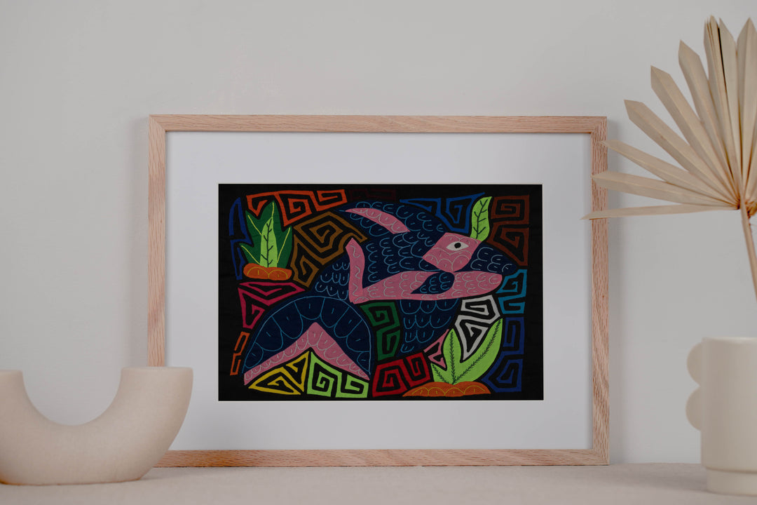 Fantasy Pink And Blue Dolphin Mola