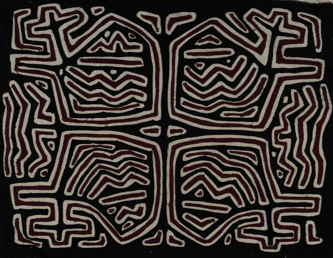 Black White And Maroon Classic Design Mola