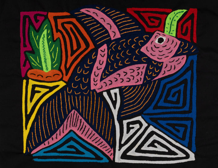 Fantasy Pink And Blue Dolphin Mola