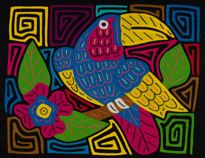 Fantasy Red Blue And Yellow Toucan Bird Mola