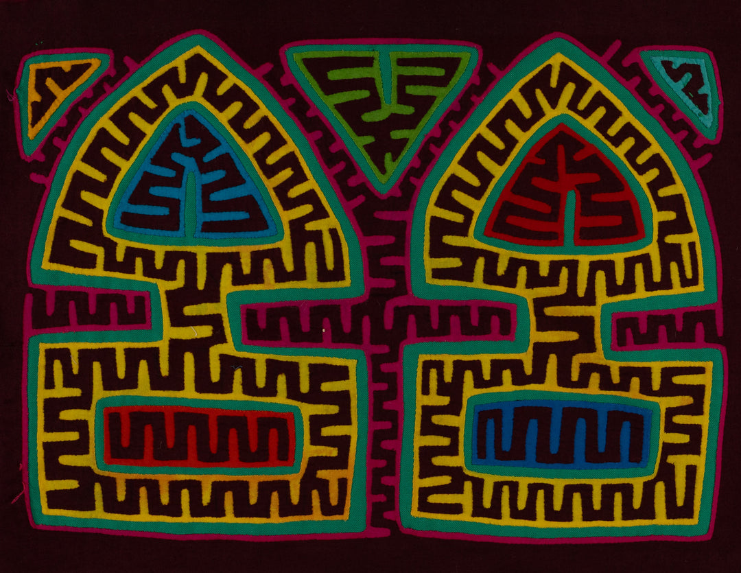 Burgundy And Yellow Arrowhead Mola