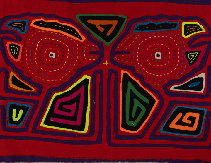 Classic Red Bird Head Mola