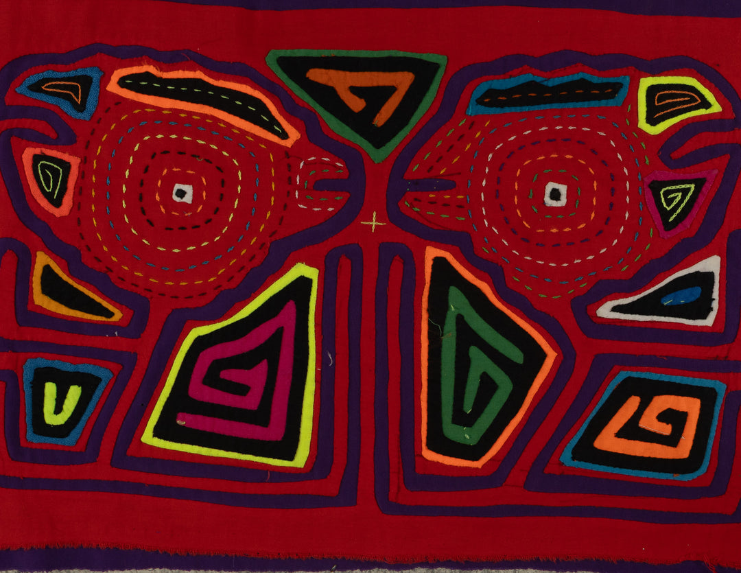 Classic Red Bird Head Mola