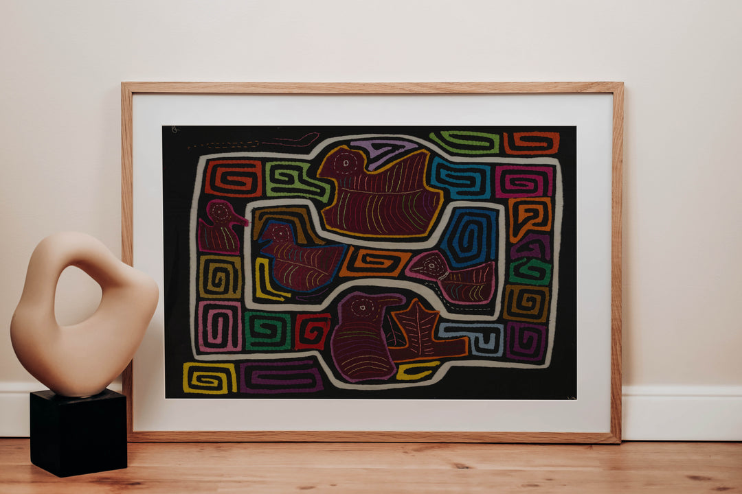 Traditional Multi-Color Ducks Galore Mola