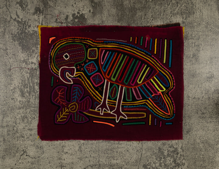 Traditional Multi-Color Parrot Bird Mola