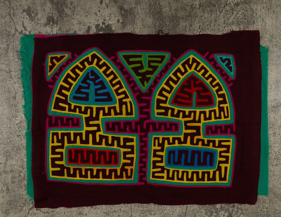 Burgundy And Yellow Arrowhead Mola