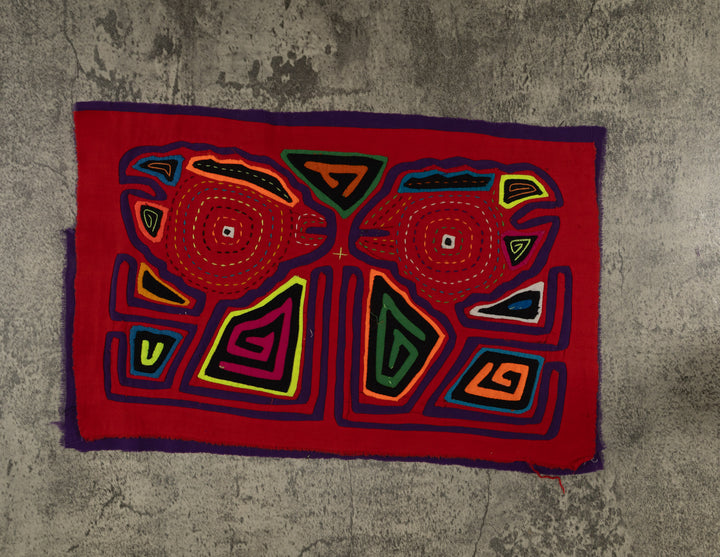 Classic Red Bird Head Mola