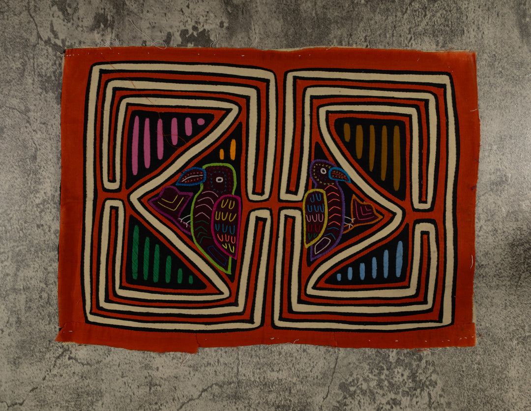 Classic Orange And White Jungle Bird Mola