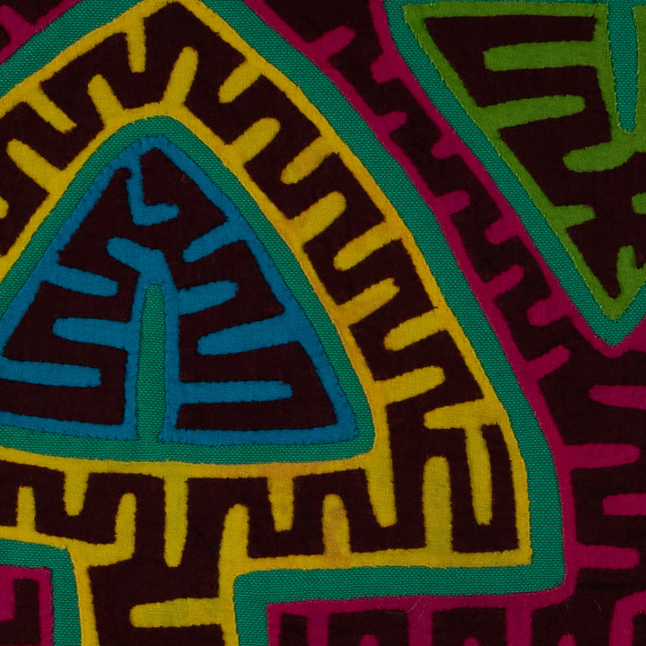 Burgundy And Yellow Arrowhead Mola