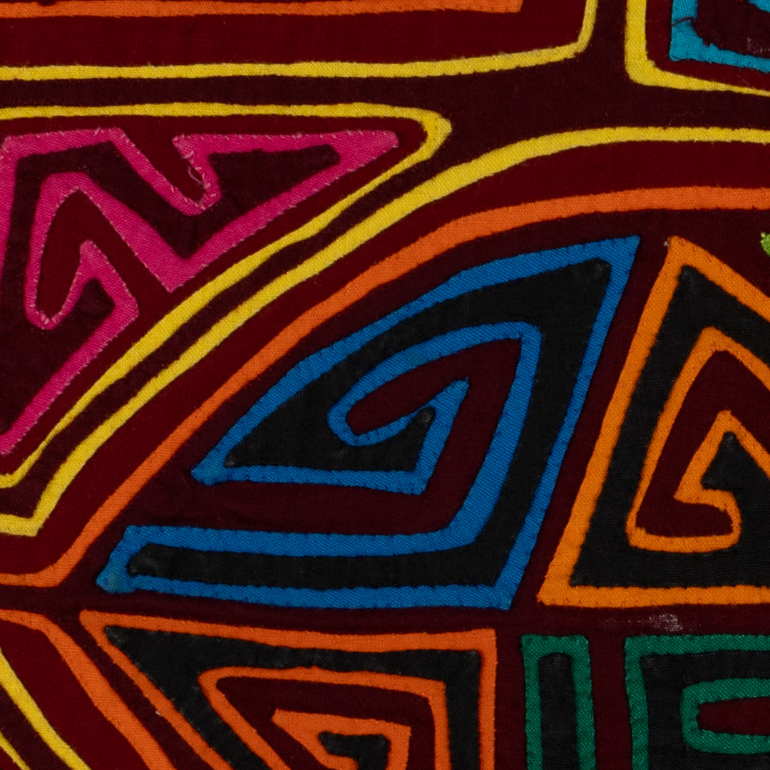 Traditional Multi-Color Deer In The Jungle Mola