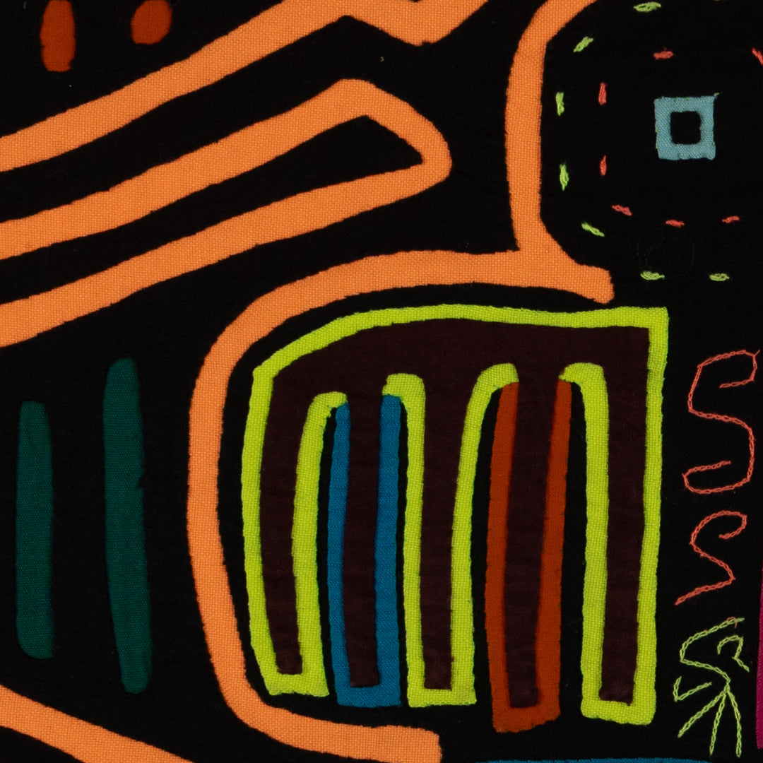 Classic Black And Orange Thunderbird Design Mola