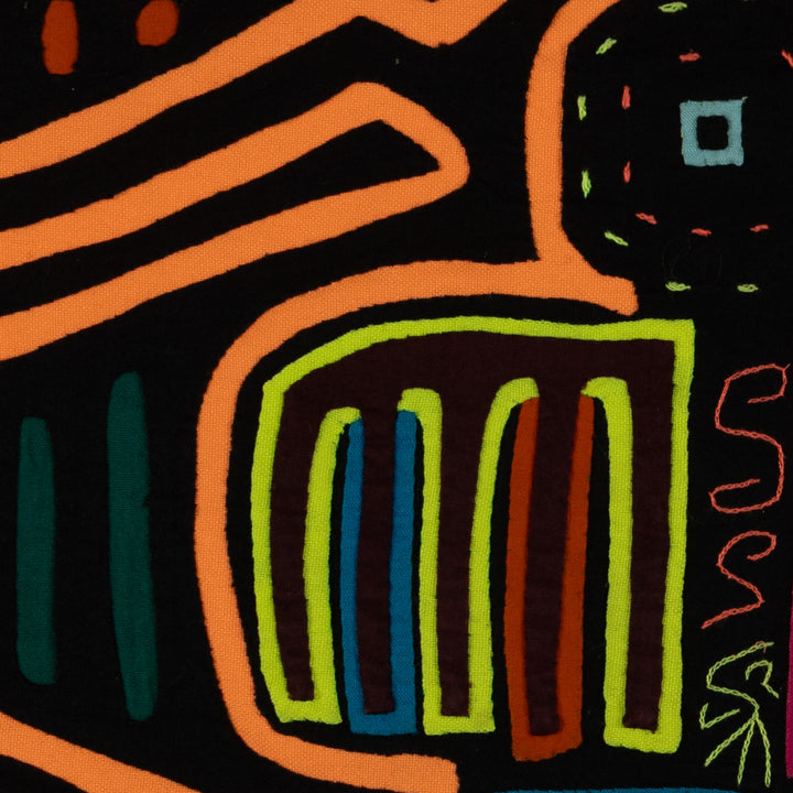 Classic Black And Orange Thunderbird Design Mola