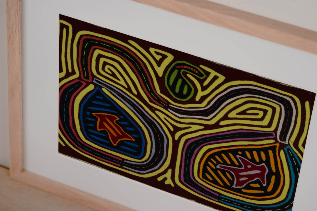 Traditional Burgundy And Yellow Classic Design Mola