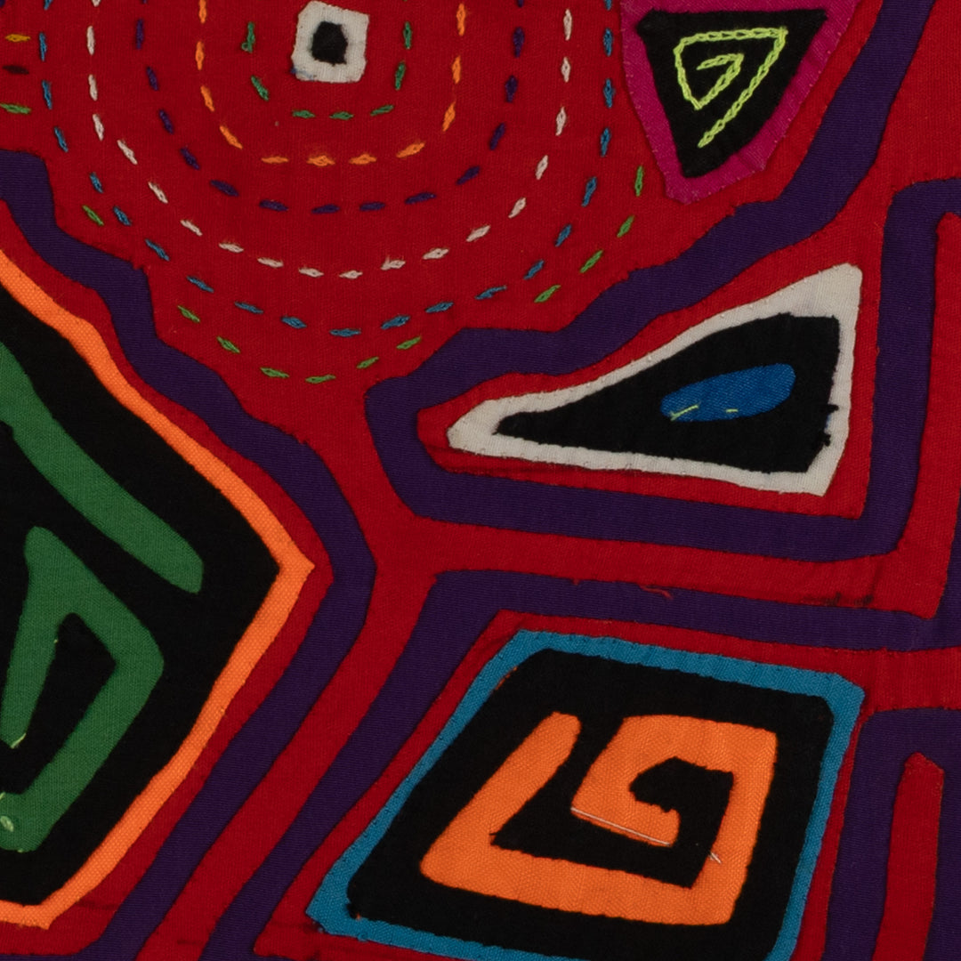 Classic Red Bird Head Mola