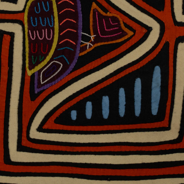 Classic Orange And White Jungle Bird Mola