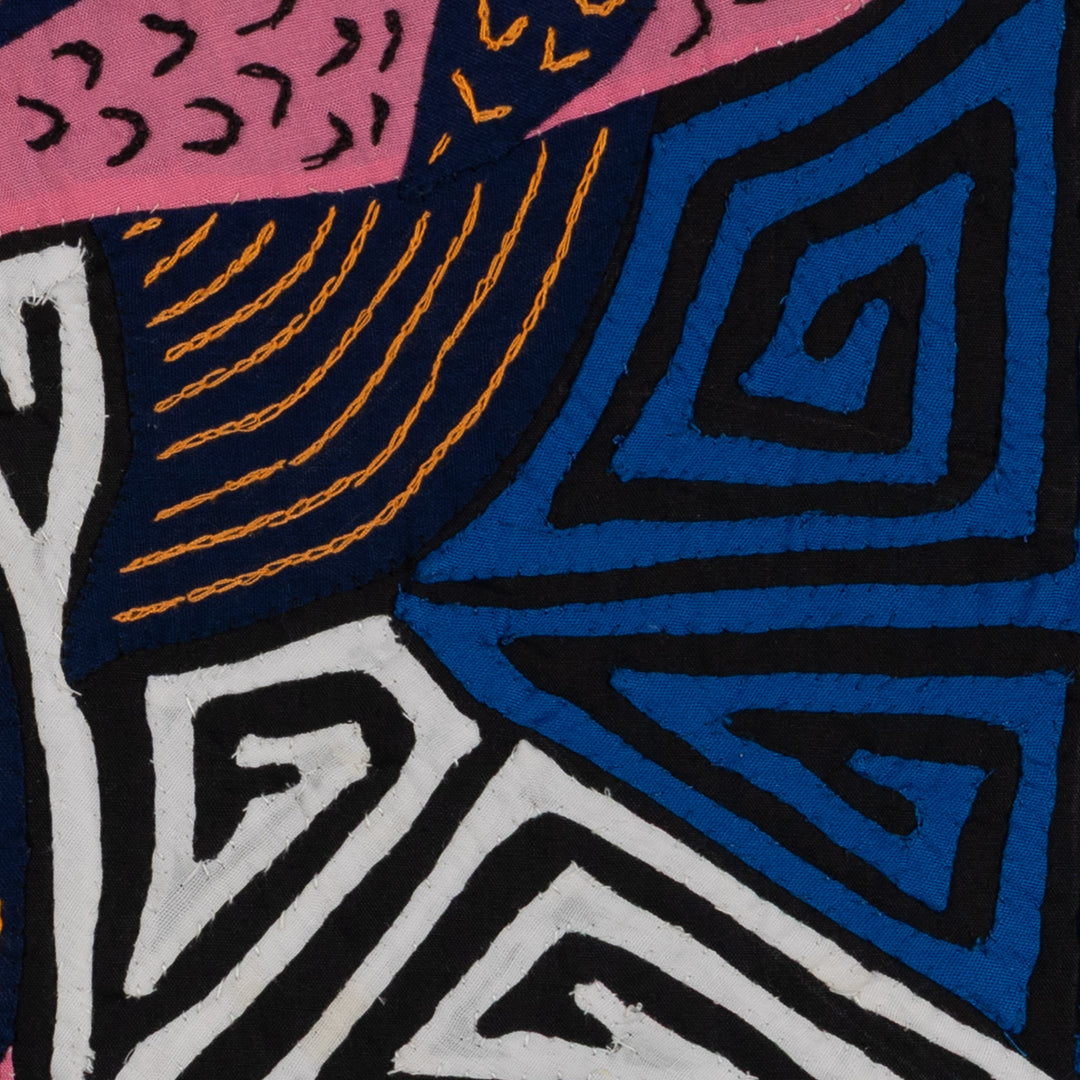 Fantasy Pink And Blue Dolphin Mola