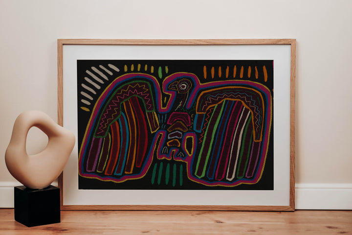 Rainbow Colors Anden Condor Bird Mola