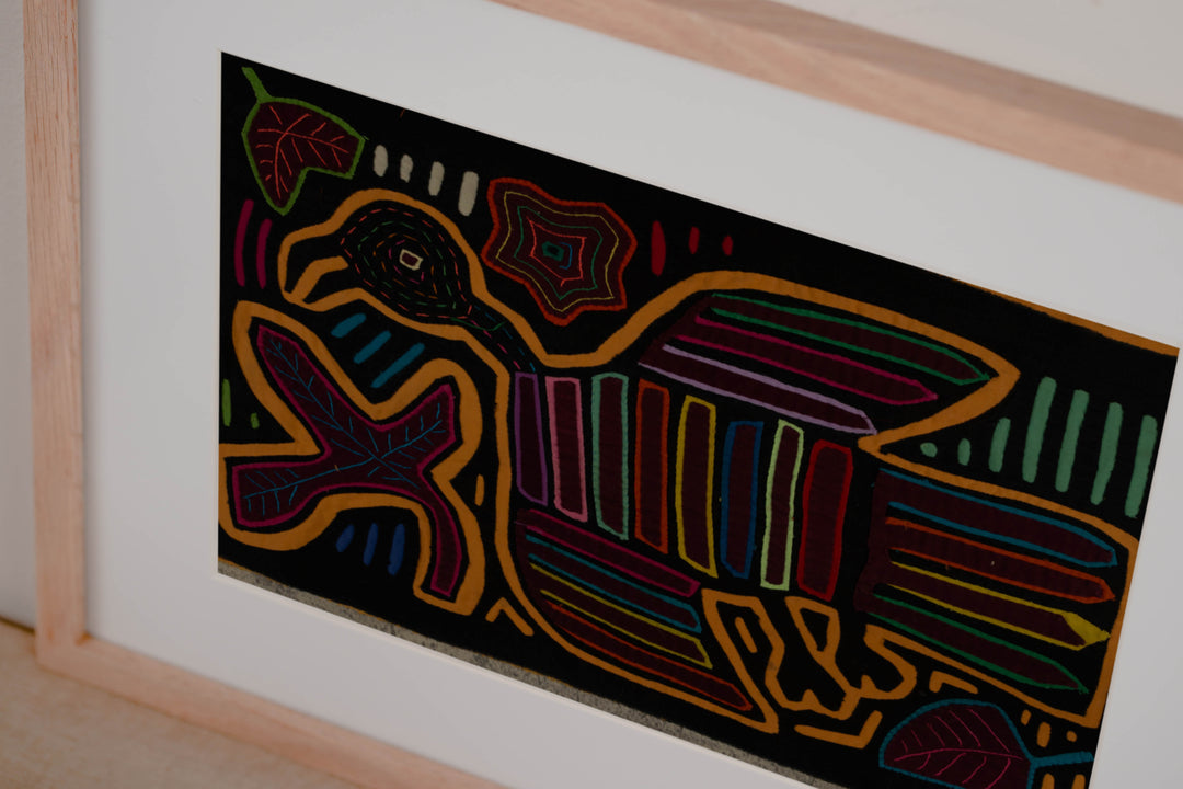 Classic Black And Gold Rainforest Bird Mola