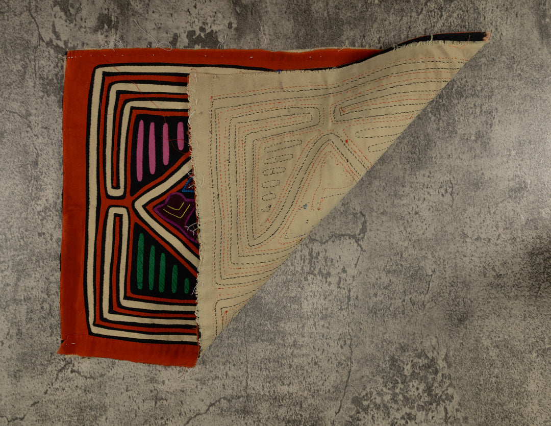 Classic Orange And White Jungle Bird Mola