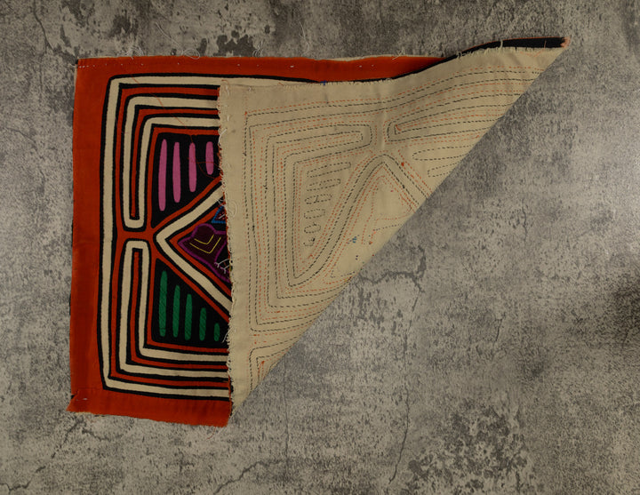 Classic Orange And White Jungle Bird Mola