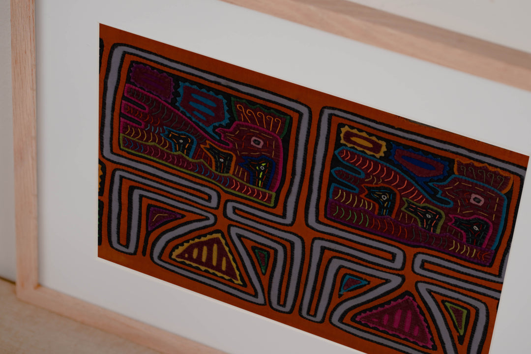 Orange Hen On Her Nest With Chicks Mola